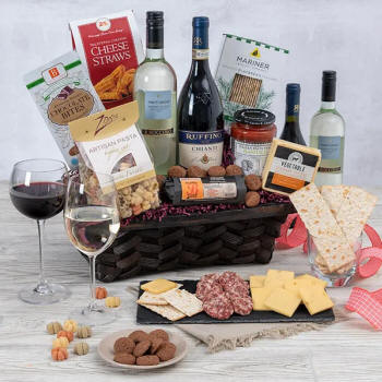 Wine Baskets delivered to Massachusetts