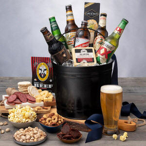 Bucket of Beer & Snacks - 6 Beers