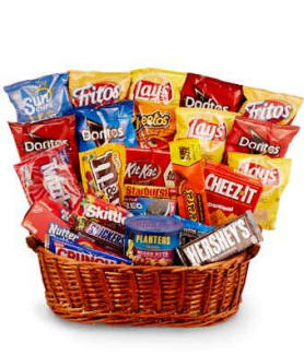 Chips Candy Snack Basket $49.99