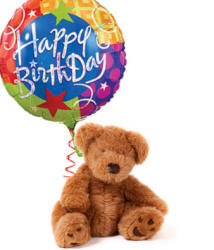 Happy Birthday Bear & Balloon Delivery To Knik-Fairview