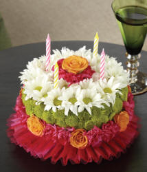 Happy Birthday Flower Cake Delivery To Fairbanks