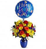 Happy Birthday Flowers delivered to Huntsville