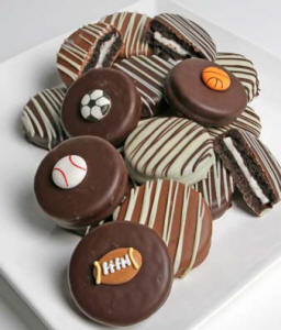Belgian Chocolate Covered Oreo Cookies Sports Themed