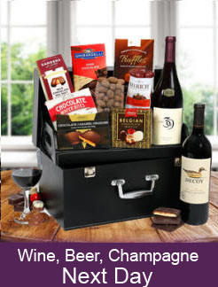 Wne, beer and champage gift baskets - Same day and next day delivery in Low Gap