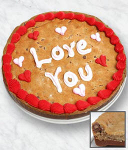 I Love You Cookie Bark Cake