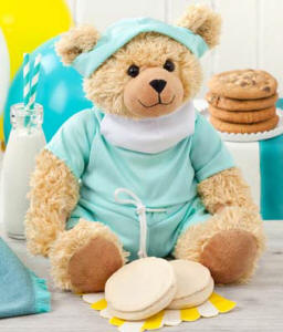 Mrs Fields Cookies and Get Well Soon Teddy Bear