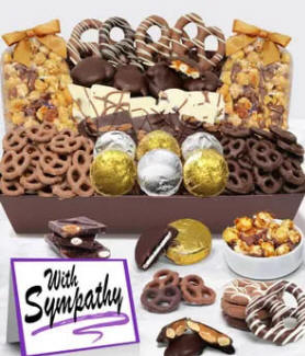 With Sympathy Gift Basket 99.99
